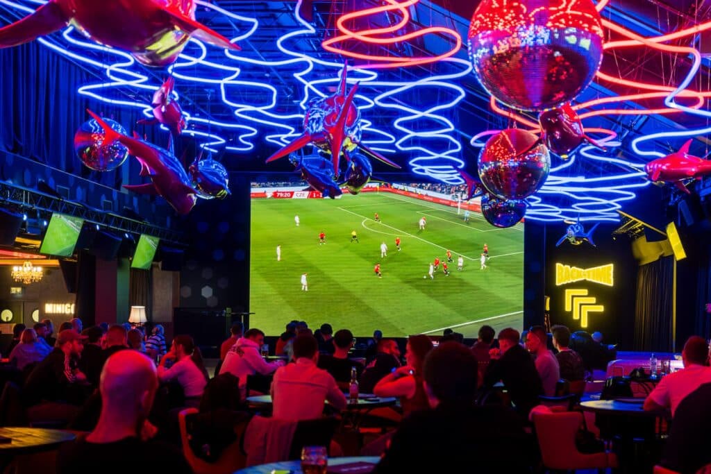 Sports broadcasts at LEVELS Prague